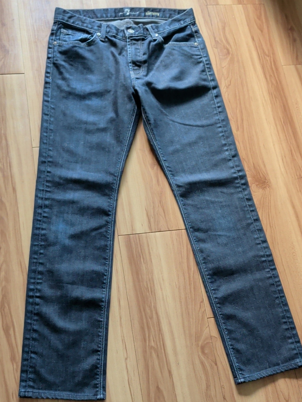 Men's Dark Blue Jeans - Classic Straight Fit